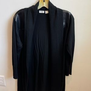 Cato Leather Shoulder Cardigan
